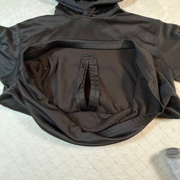 Rothco Thin Blue Line Concealed Carry Hoodie Black Pass-Through Pocket Men Sz Lg - Picture 2 of 6